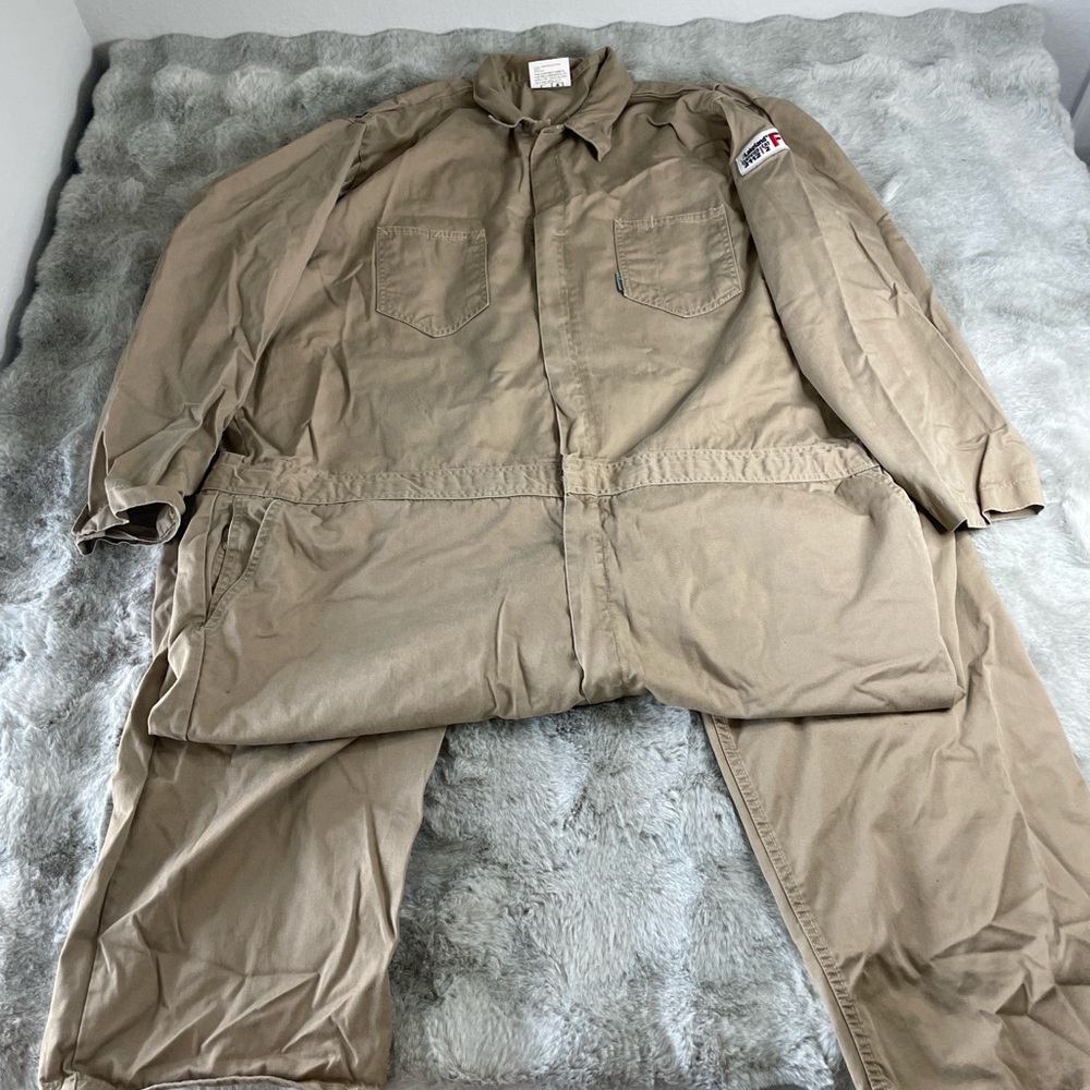 Lakeland FR Khaki Flame Resistant Coveralls CAT 2 NFPA 2112 NC070FRC20 3X30